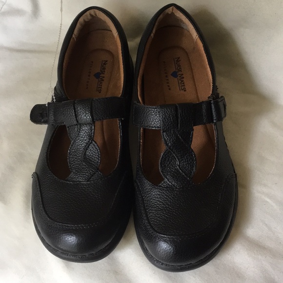 *NURSE MATES NEW BLACK NURSES/CHEF SHOES w/Box - Picture 2 of 7